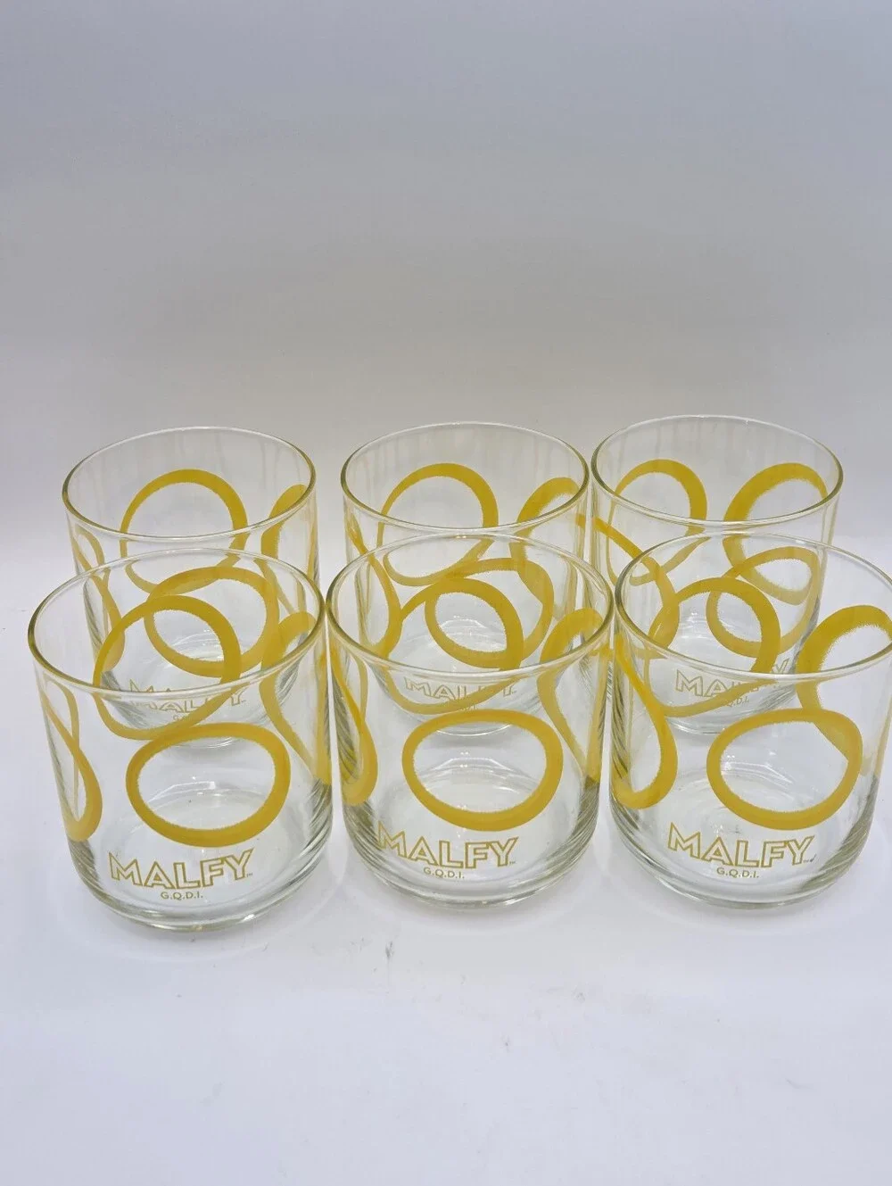 Malaysia G.Q.D.I Italian Lemon Gin Rocks Glasses